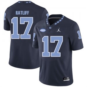 North Carolina Tar Heels 17 Anthony Ratliff Black College Football Jersey