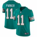 Mens Nike Miami Dolphins #11 DeVante Parker Vapor Untouchable Limited Aqua Green Alternate NFL Jersey