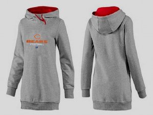 Women Chicago bears Logo Pullover Hoodie-051