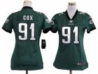 Nike Women Philadelphia Eagles #91 Fletcher Cox Green Jerseys