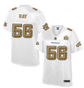 Women Nike Denver Broncos #56 Shane Ray White NFL Pro Line Super Bowl 50 Fashion Jersey