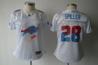 women nfl buffalo bills #28 spiller white[2011 fem fan]