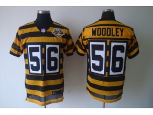 Nike NFL pittsburgh steelers #56 woodley throwback yellow-black(team 80 anniversary)