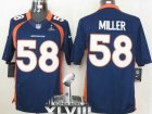 Nike Denver Broncos #58 Von Miller Navy Blue Alternate Super Bowl XLVIII NFL Limited Jersey