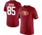 Nike San Francisco 49ers Vernon Davis Name & Number T-Shirt Red