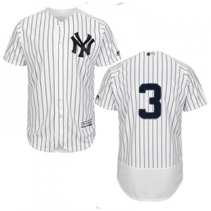 2016 Men New York Yankees #3 Babe Ruth Majestic White Flexbase Authentic Collection Player Jersey