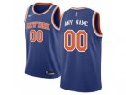 Men Nike New York Knicks customized Blue Stitched NBA Swingman Jersey