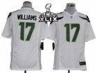 2015 Super Bowl XLIX Nike NFL Seattle Seahawks #17 Mike Williams white Game Jerseys