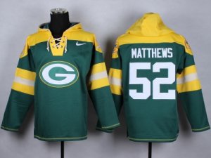 Nike Green Bay Packers #52 Clay Matthews Green jerseys(Pullover Hoodie sweatshirt)