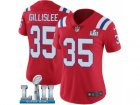 Women Nike New England Patriots #35 Mike Gillislee Red Alternate Vapor Untouchable Limited Player Super Bowl LII NFL Jersey