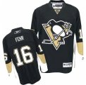 Mens Reebok Pittsburgh Penguins #16 Eric Fehr Premier Black Home NHL Jersey