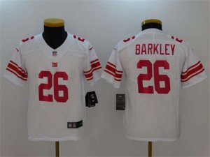 Nike Giants #26 Saquon Barkley White Youth Vapor Untouchable Limited Jersey