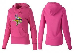 Women Minnesota Vikings Logo Pullover Hoodie-019