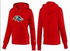 Women Baltimore Ravens Logo Pullover Hoodie-026