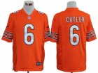Nike NFL Chicago Bears #6 Jay Cutler Orange Game Jerseys