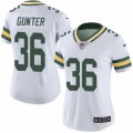 Women's Nike Green Bay Packers #36 LaDarius Gunter Limited White Rush NFL Jersey