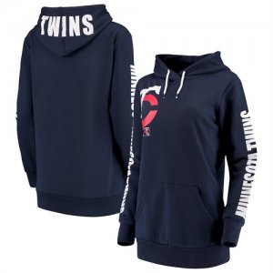 Minnesota Twins G III 4Her by Carl Banks Women\'s 12th Inning Pullover Hoodie Navy