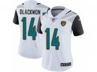 Women Nike Jacksonville Jaguars #14 Justin Blackmon White Vapor Untouchable Limited Player NFL Jersey