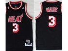 NBA Miami Heat #3 Dwyane Wade Black(Hardwood Classics Revolution 30 Swingman)