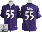 2013 Super Bowl XLVII NEW Baltimore Ravens #55 Terrell Suggs Purple Game new
