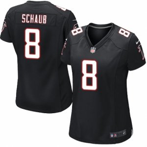 Womens Nike Atlanta Falcons #8 Matt Schaub Limited Black Alternate NFL Jersey