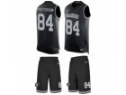Mens Nike Oakland Raiders #84 Cordarrelle Patterson Limited Black Tank Top Suit NFL Jersey