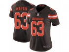 Women Nike Cleveland Browns #63 Marcus Martin Vapor Untouchable Limited Brown Team Color NFL Jersey