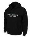 Atlanta Falcons Authentic font Pullover Hoodie Black