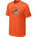 Cleveland Browns Sideline Legend Authentic Logo T-Shirt Orange