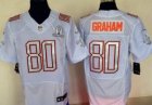 2014 nike PRO BOWL nfl jerseys new orleans saints #80 graham white[Elite]