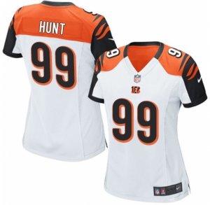 Womens Nike Cincinnati Bengals #99 Margus Hunt Game White NFL Jersey