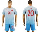 Turkey #20 Sen Away Soccer Country Jersey