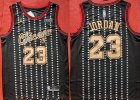Bulls #23 Michael Jordan Black Jordan Brand Swingman Jersey