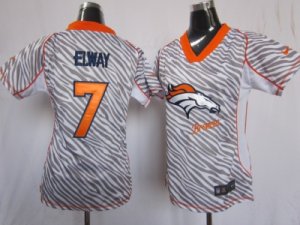 Nike Women NFL Denver Broncos #7 John Elway jerseys[fem fan zebra]