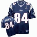 New England Patriots #84 Deion Branch 2012 Super Bowl XLVI blue