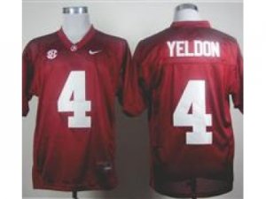 Ncaa Alabama Crimson Tide #4 T.J Yeldon Red College Football Jerseys 2012 SEC