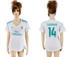2017-18 Real Madrid 14 CASEMIRO Home Women Soccer Jersey