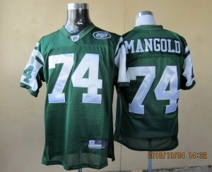 new york jets #74 mangold green