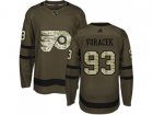 Youth Adidas Philadelphia Flyers #93 Jakub Voracek Green Salute to Service Stitched NHL Jersey