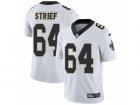 Mens Nike New Orleans Saints #64 Zach Strief Vapor Untouchable Limited White NFL Jersey