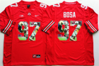 Ohio State Buckeyes 97 Joey Bosa Red Portrait Number College Jersey