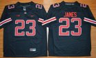 NCAA Ohio State Buckeyes #23 Lebron James Black(Red No.) Limited Stitched Jersey