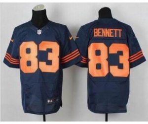 Nike jerseys chicago bears #83 bennett blue[Elite][number orange]