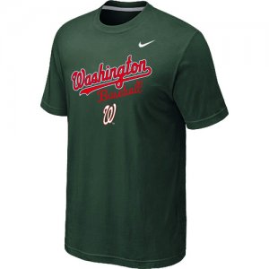 Nike MLB Washington Nationals 2014 Home Practice T-Shirt - Dark Green