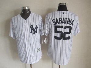 MLB New York Yankees #52 sabathia White jerseys