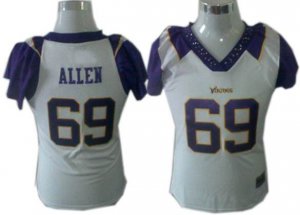 minnesota vikings 69 allen women field flirt fashion white