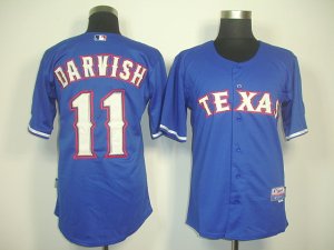 mlb texas rangers #11 darvish blue