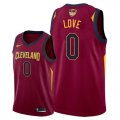 Cleveland Cavaliers #0 Kevin Love Red 2018 NBA Finals Nike Swingman Jersey
