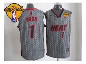 nba miami heat #1 bosh grey[static fashion swingman][2013 finals]