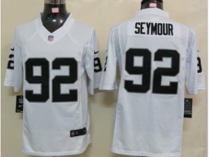 Nike NFL oakland raiders #92 Richard Seymour white jerseys[Limited]